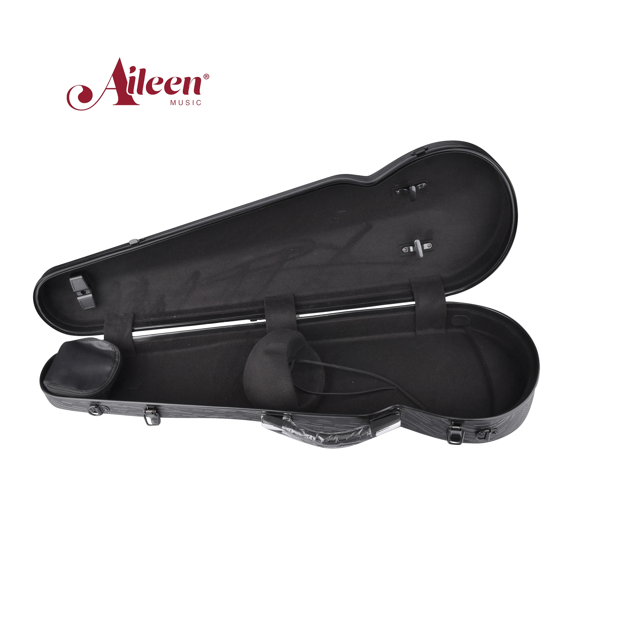 Triangle Violin Case 1/4-4/4 Violin Case Carbon Fiber with Reinforcement Composite Material Shell(CSV-P311)