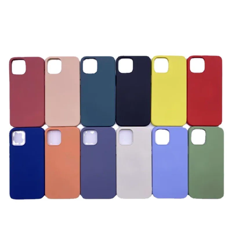 Liquid phone Bags case Luxury Mobile logo Silicon Phone Cases For IPhone 14
