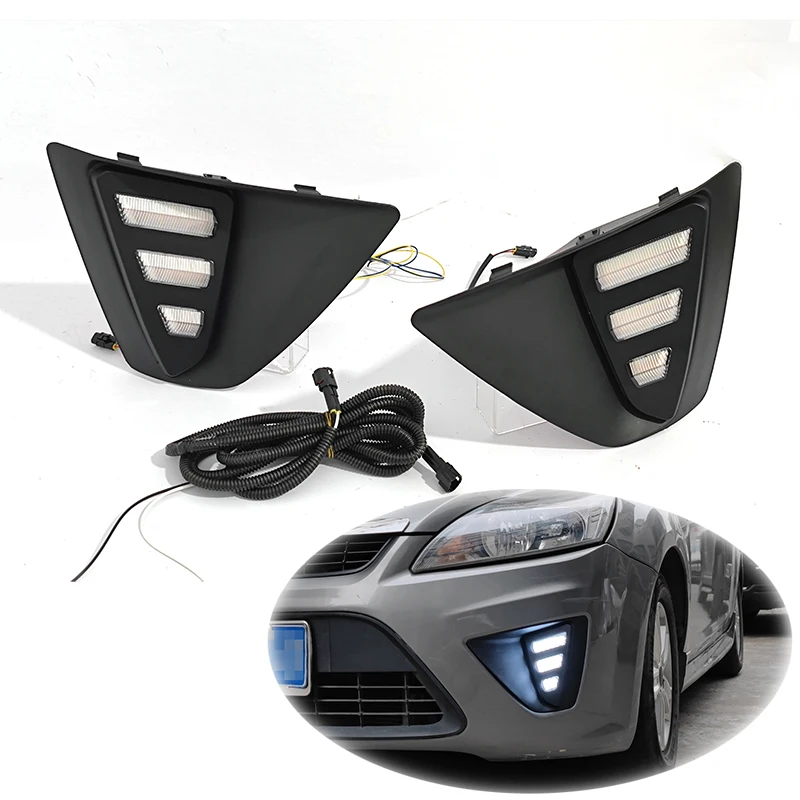 High quality Modified Daytime Running Lights Front Fog Lights Decorative Lights For Ford Focus 09-12