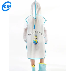 Cheap child raincoat PVC material rain poncho EVA new design raincoat for children