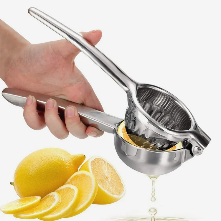 Factory Direct Kitchen Personal Hand Pressure Mini Portable Stainless Steel Lemon Clip Fruit Manual Juicer