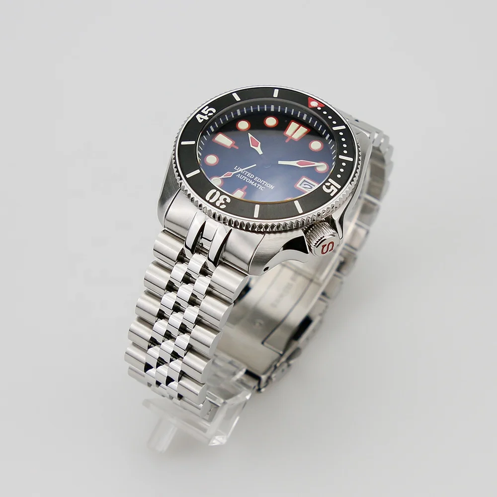 20ATM NH35 Movement  Super Luminous  Dial With Sapphire Glass 007 4H Clock Diving Wrist Watches
