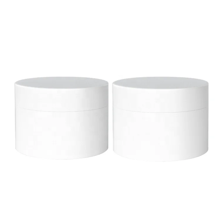 
White frosted round plastic jar cream pocket cosmetic jar manufacturer 