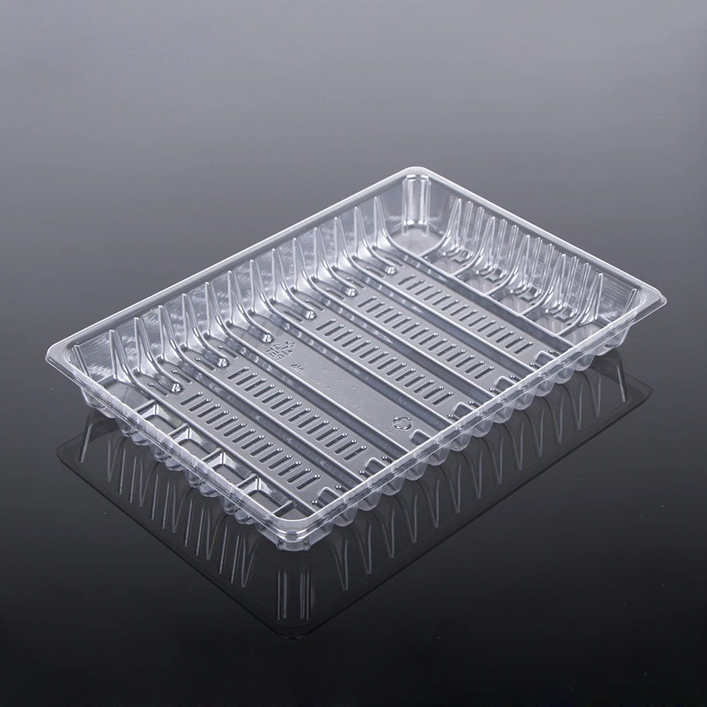 disposable dish  plate fast food plate fruit vegetable box tray PET tray sushi container