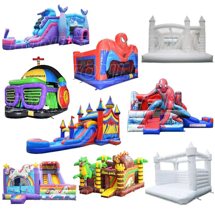 Inflatable bouncer jumping castle slide commercial bounce house with slide bounce house water slide