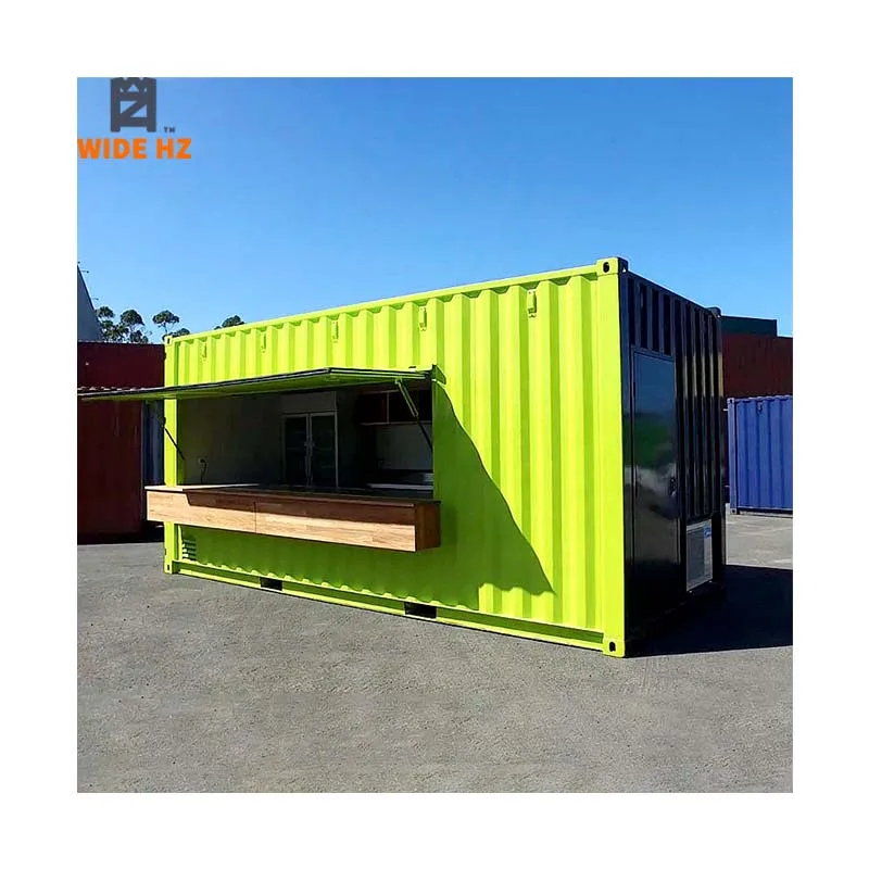 
Custom 20ft prefabricated modular shipping container bar container shops coffee kiosk manufacturers outdoor bar 