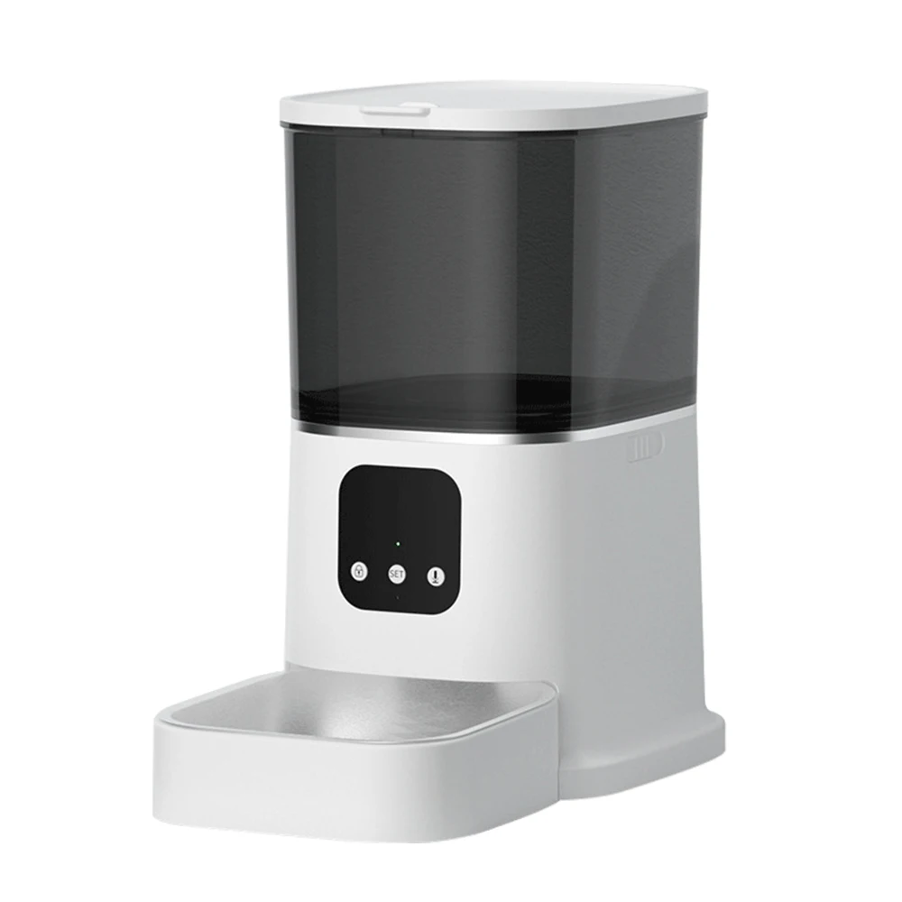 6L Smart AUTO Timed Dog Pet Feeder Cat Automatic Wifi Remote Camera Pet Smart Feeder Food Dispenser With Stainless Steel Bowl