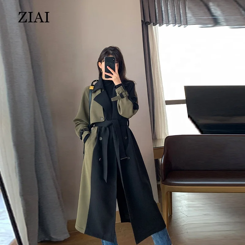 High quality Spring new fashion style trench coat British style thin wild small high school trench coat women