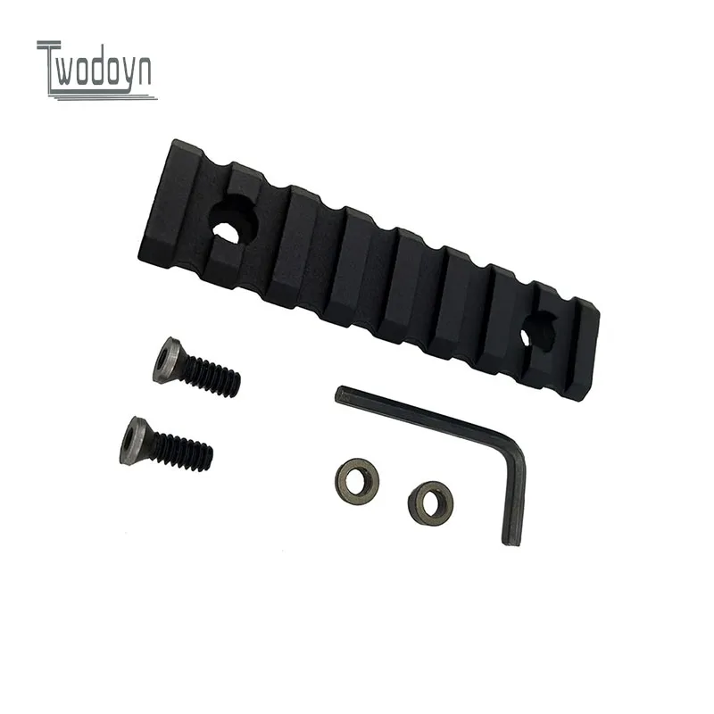 Zinc Alloy Slots For Tactical Eye Protecto Water Bullet Gun Toy 8.5cm 8 Groove Meta  21mm Key Mlok  Metal Guide