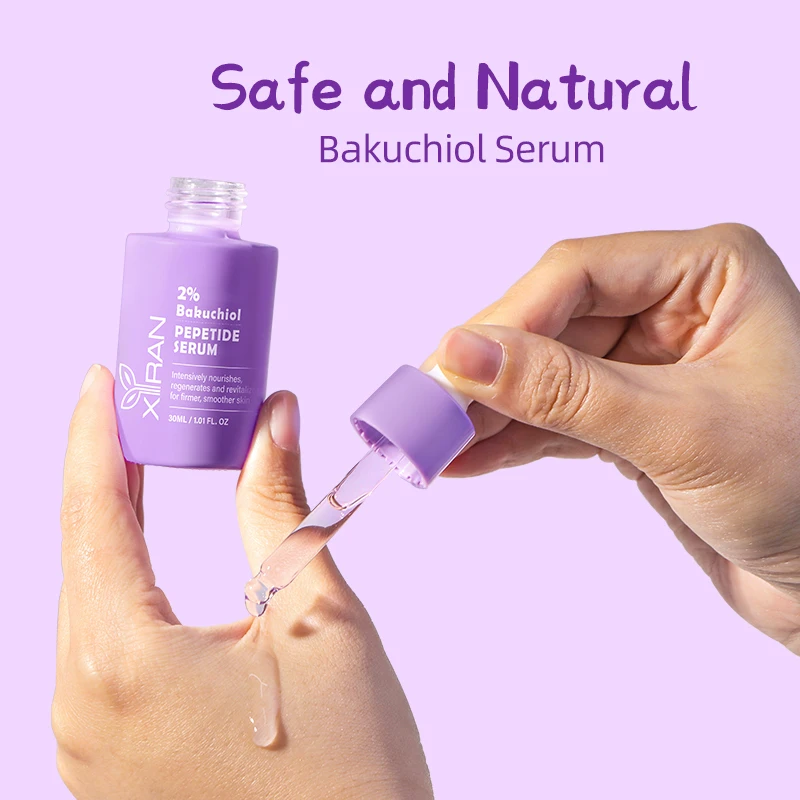 Private Label Natural Retinol Alternative Bakuchiol Face Serum Anti Aging Wrinkles Reduce Fine Lines Bakuchiol Serum