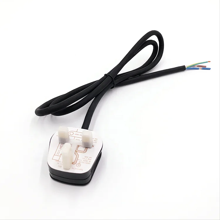 BS 1363 Approved 13A UK Plug British Standard 3 Square Pin AC Power Plug