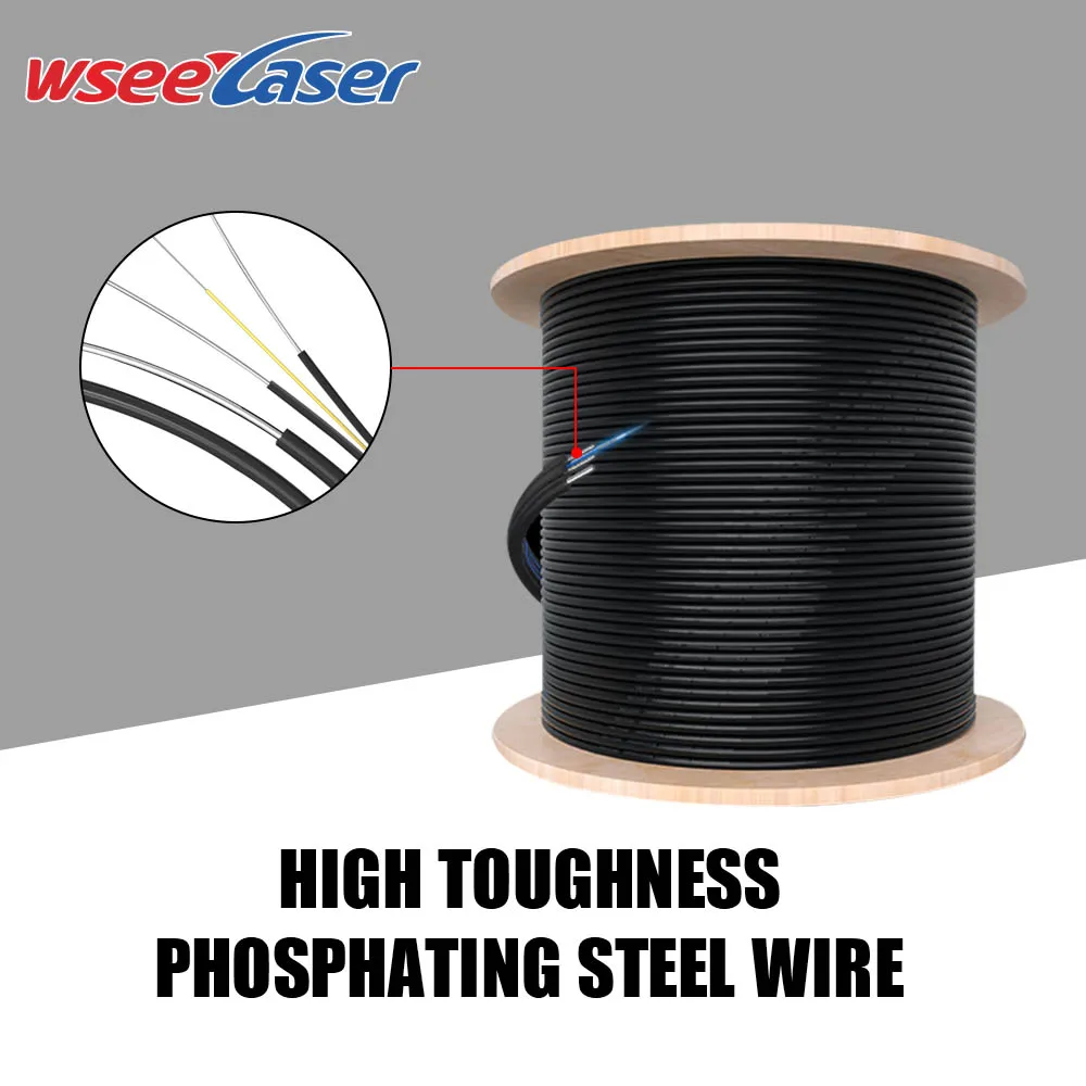 New WSEE Fiber Optical Cable 1Km Price Of Ftth Optical Fiber Cables Wires good price