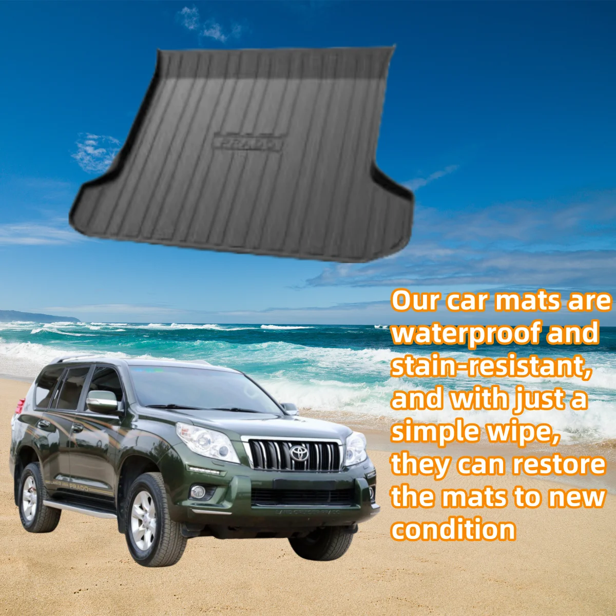 Suitable for TOYOTA PRADO 2010-2017 Back pad  with all-weather protection Back pad