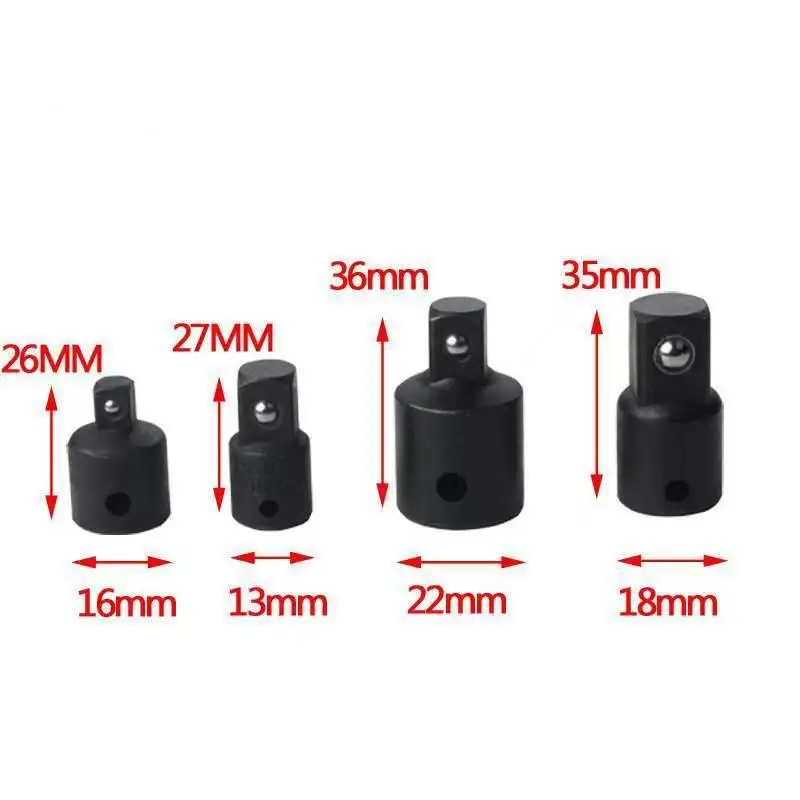 Black Ratchet Socket Adapter  Converter Socket Wrench Torque Sleeve for Power Drill Tools Adapter Socket