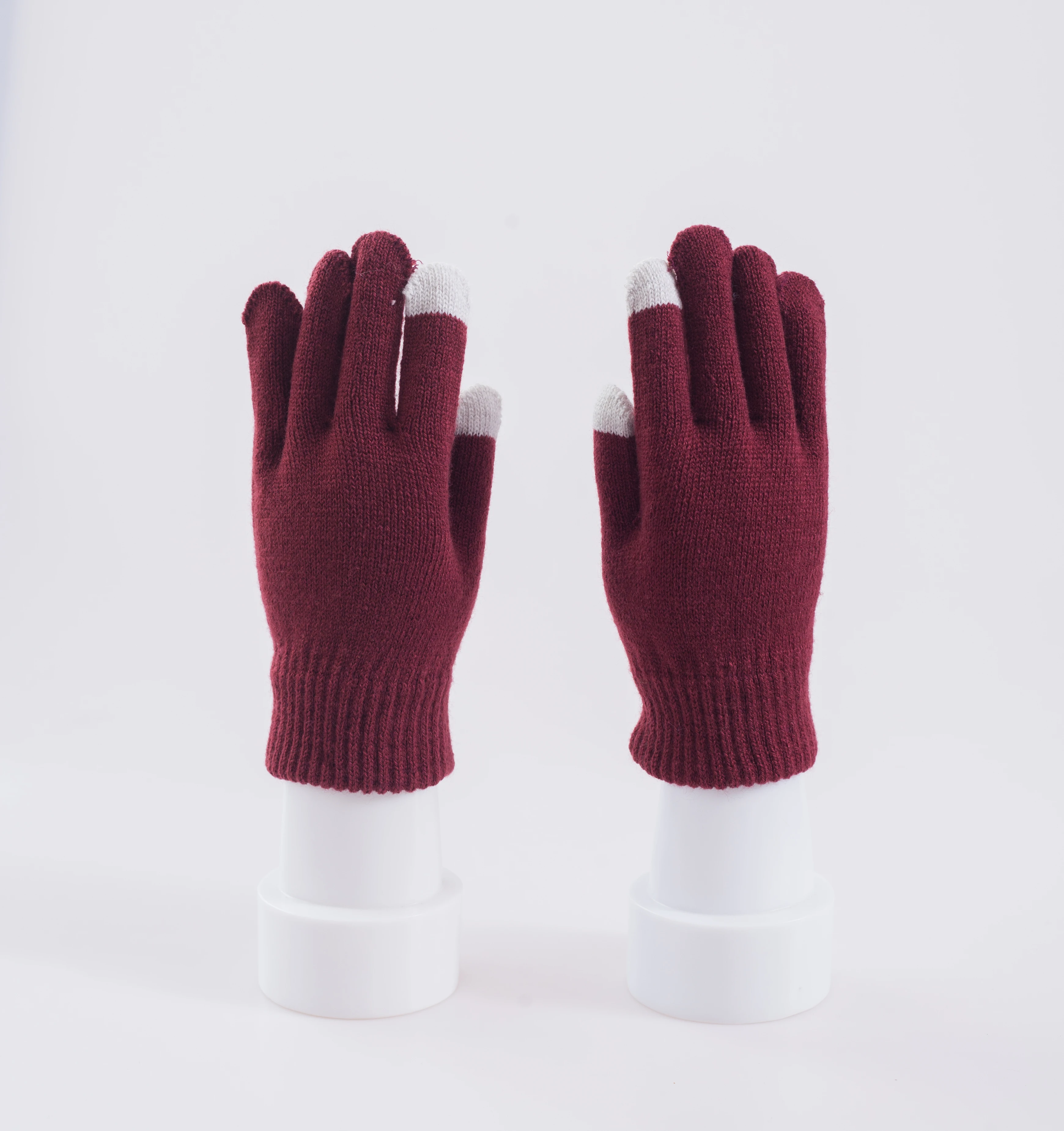 
China manufacture winter kids kittning cotton acrylic gloves for men and women mirco touch mobile phone touch screen gloves 