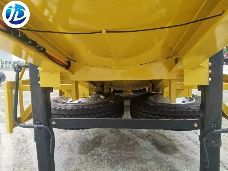 Dry Bulk Cement Tank Trailer Powder Material Tanker with Air Compressor Commercial Truck Semi-Trailer