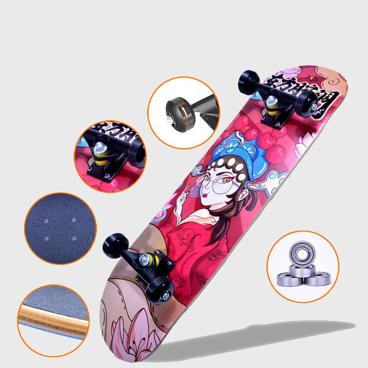 Hot Sell Complete Skateboards Beginners Kids Boys Girls Outdoor Teenager Skate Board