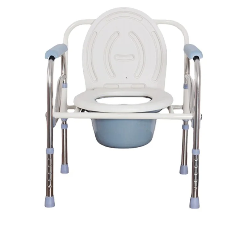 hospital portable height adjustable shower toilet disabled elderly disabled people bedside commode chair with bedpan