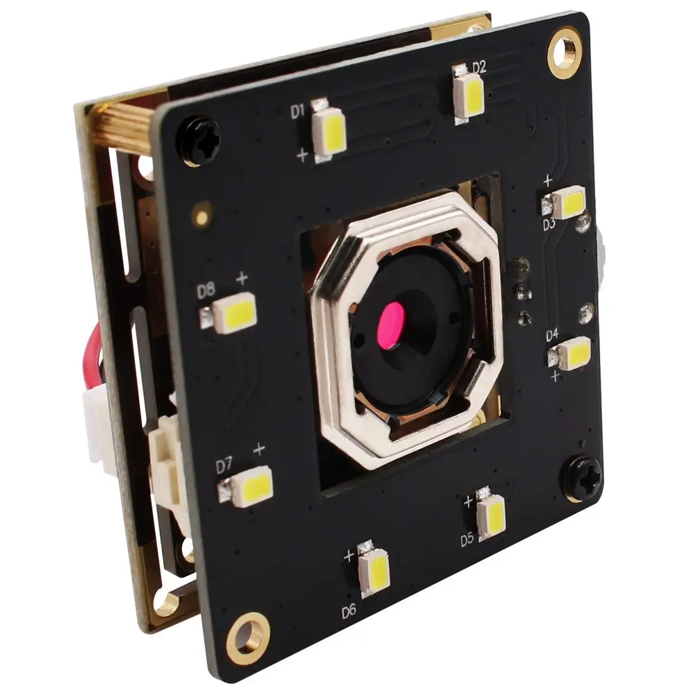 ELP Auto Focus LED Brightness Adjust PC Webcam 5MP CMOS OV5640 Autofocus Night Vision Industrial Camera USB2.0 Free Driver