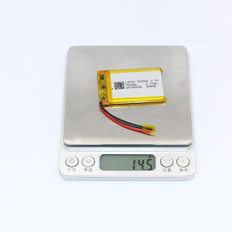  383450 полимерная литиевая аккумуляторная батарея 650 мАч для Smart DVD MP3 MP4 Светодиодная лампа электронные