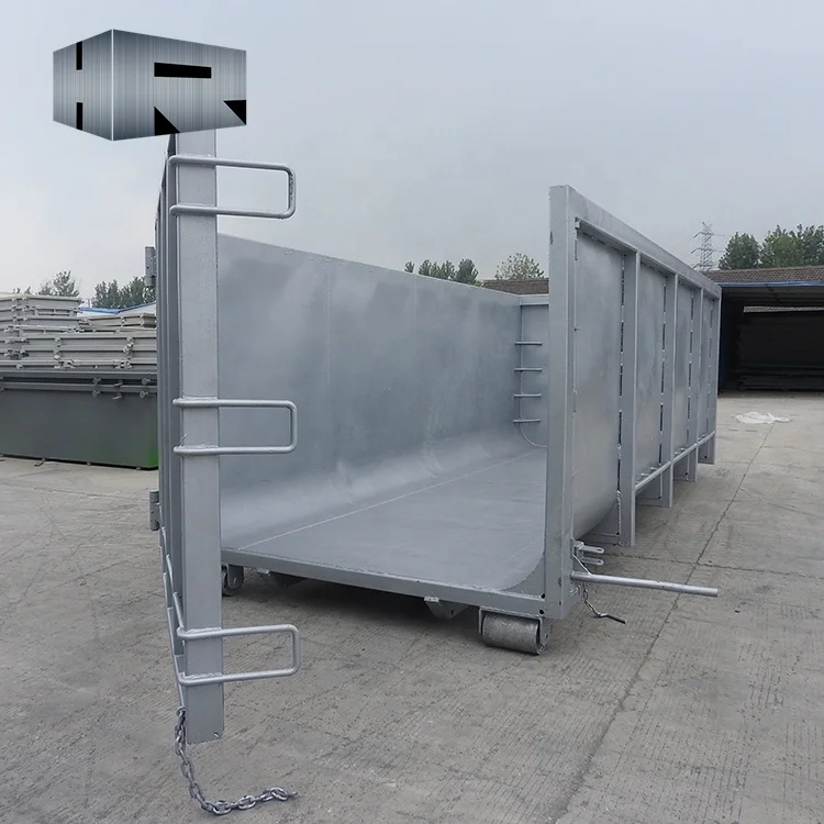 Hot dip galvanizing dumpster Stacking Bin roll off container