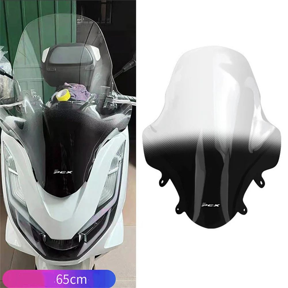 Motorcycle ABS Plastic Double Bubble Windshield Fairing Windscreen Screen Deflector For HONDA PCX 160 PCX160 2021 2022