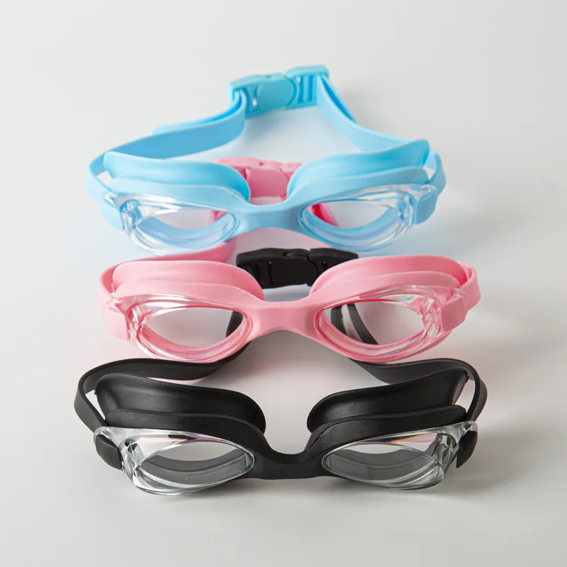Swimming Suit Goggles Swim Cap Nose Clip Ear Plugs Case Waterproof No Leaking Anti-Fog Swimming Set For Youth Kids Child