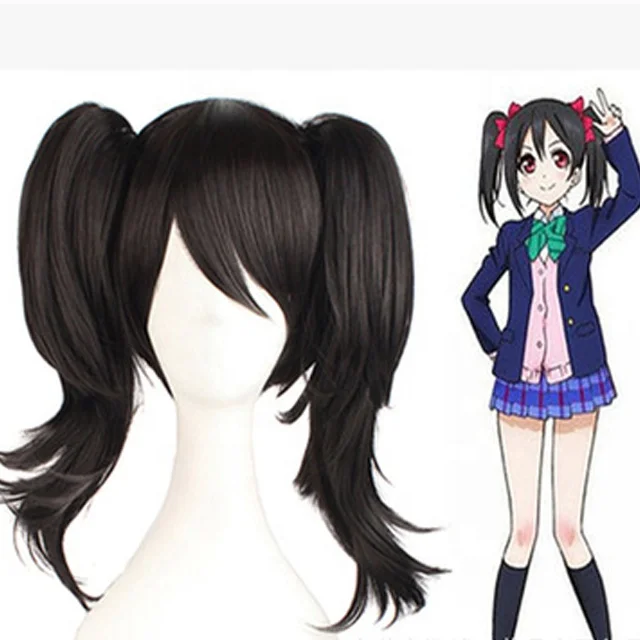 Colorful High Quality Anime Lolita Cosplay Wigs Long Synthetic Hair Wig