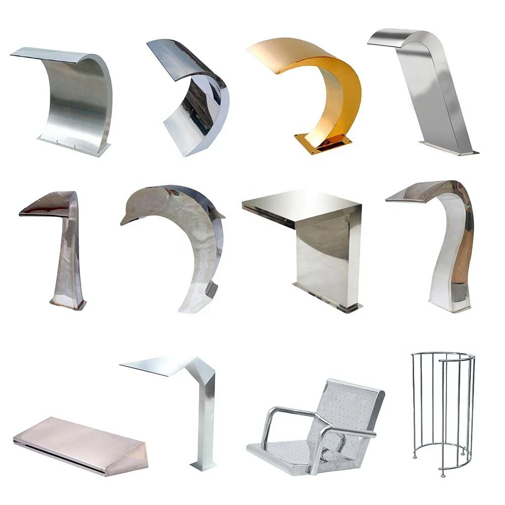 Moon Shape Stainless Steel Pool Water Blade Impact Shower Spa Jet Swimming Pool Waterfall