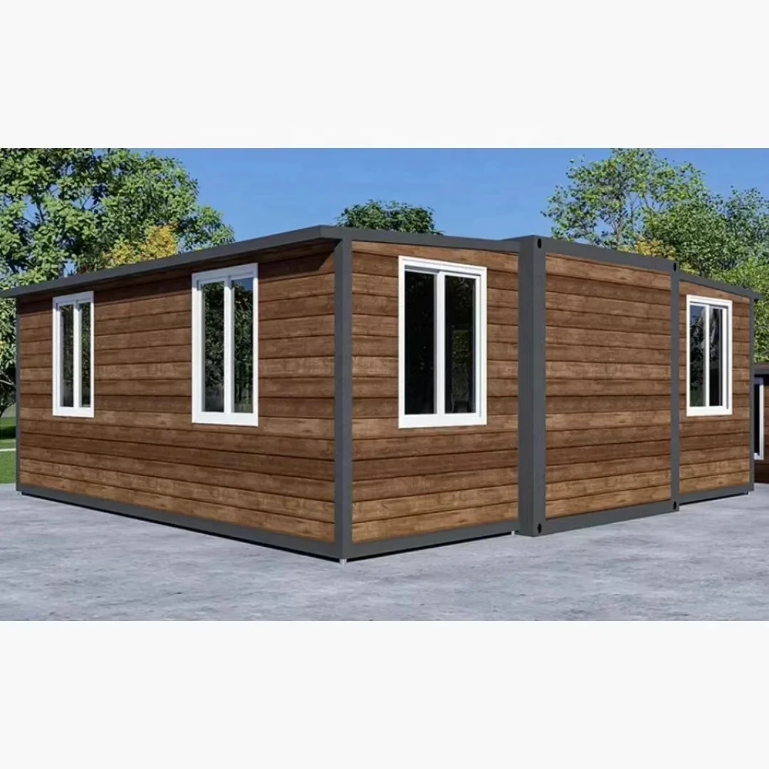 Производитель 20 футов 2 спальни легко собираемые роскошные сборные складные деревянные сайдинг расширяемые контейнерные