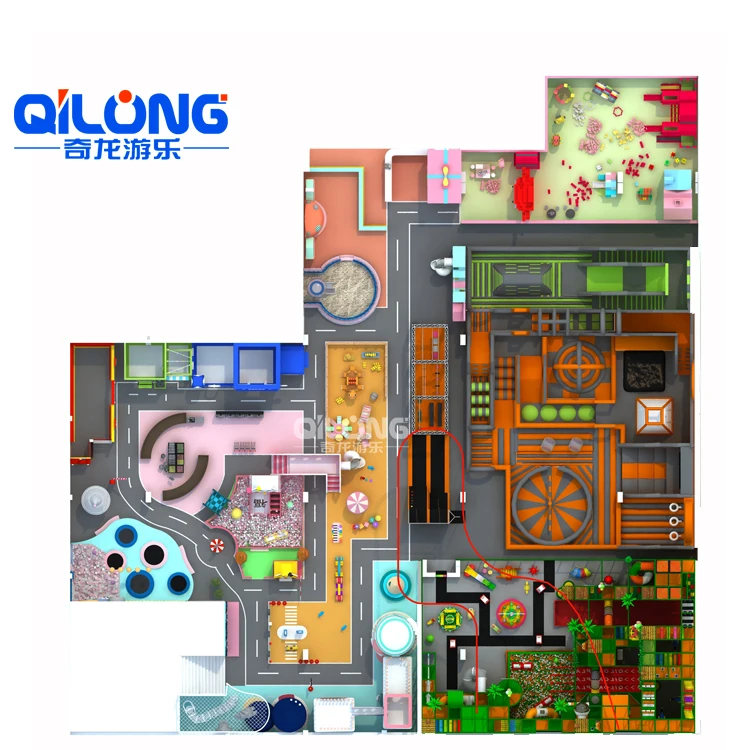 Professional New Design Skyrider Indoor Amusement Combination Inflatable Bungee Trampoline Arena, Indoor Trampoline Park