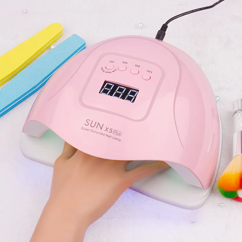 High Quality SUN X5 Plus Uv Led Nail Lamp 120W Dual Uv Led Nail Dryer Machine Uv Led Curing Lamp