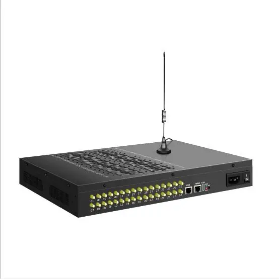 
 Интернет GSM, голосовой шлюз, 32 порта, 256 карт, голосовой посадочный колл-центр с беспроводной сетью GOIP  