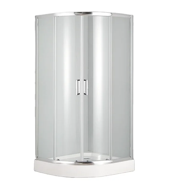 quarter sliding shower cabin  with chrome aluminum