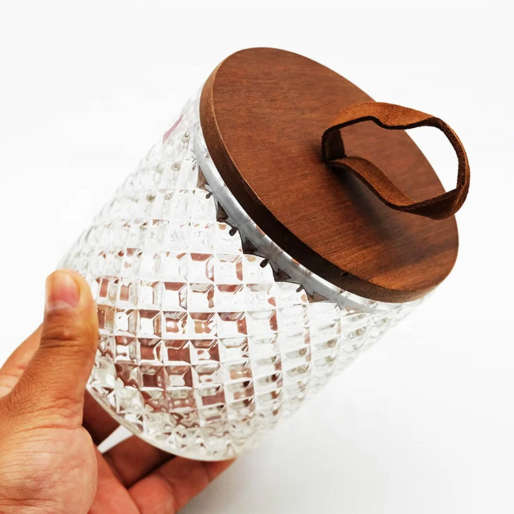 Цена по прейскуранту завода белая стеклянная банка для хранения с деревянной крышкой 600 мл Набор рисования круглыми камнями и полотном узором со стеклянным кувшином чай травами