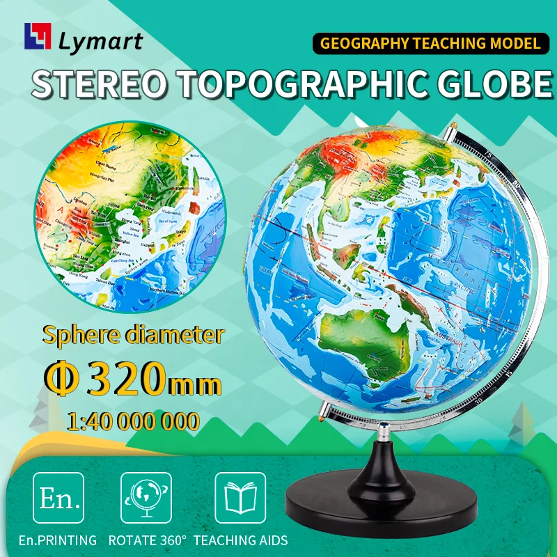 fur geographie 3d welt karte stereo topographische globus