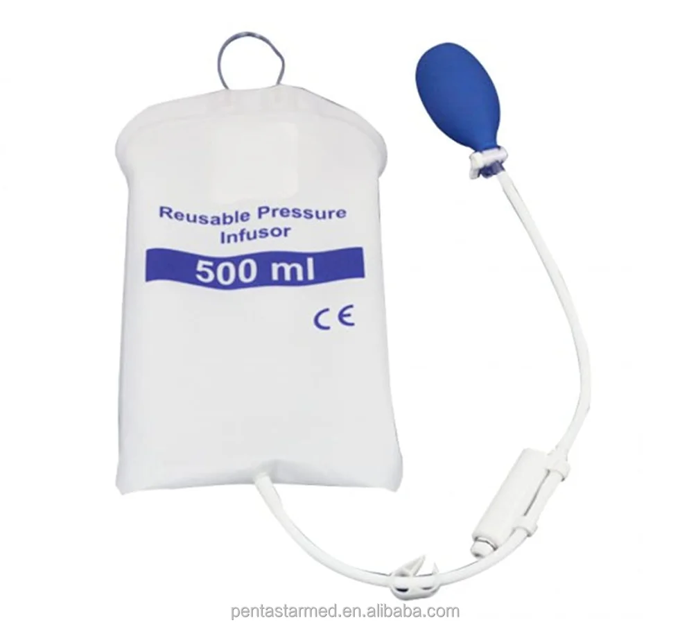 500ml and 1000ml Disposable Sterile Medical Infusion Pressure Bag