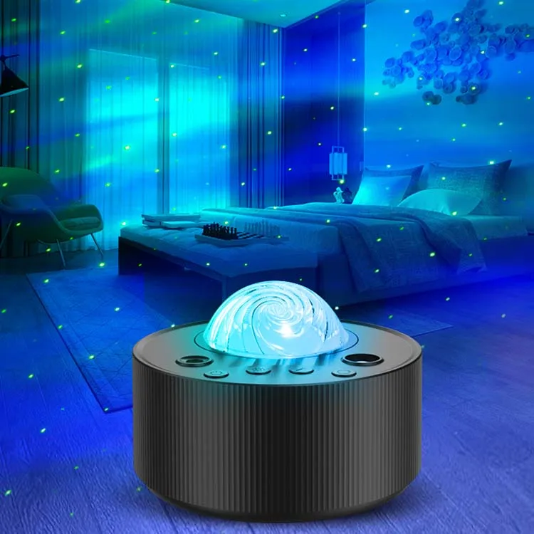 LED Aurora Star Galaxy Starry Sky Projector Night Light Built-in Whit Noise For Hoom Bedroom Decoration Kids Child Gift