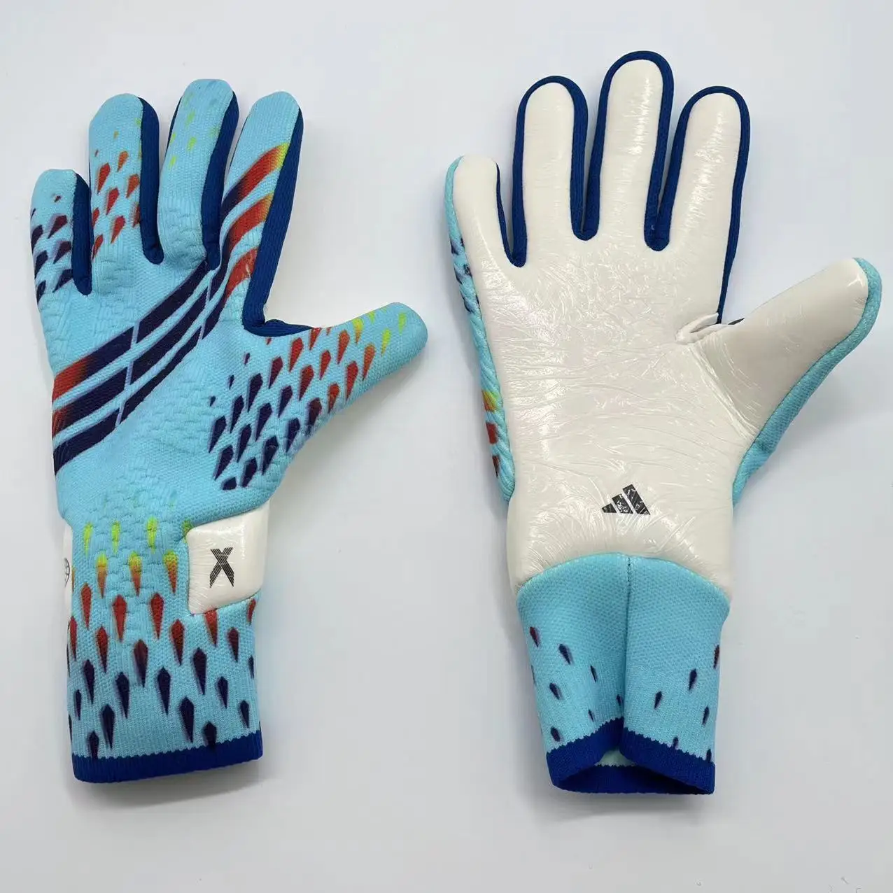 Goalkeeper Gloves Strong Grip Goalie Soccer Glove Football Gloves with Finger Support Size 6/7/8/9/10