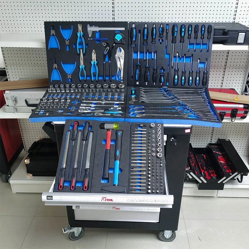 241pcs ручные инструменты workbench с шкафом инструмента кабинет ремонта