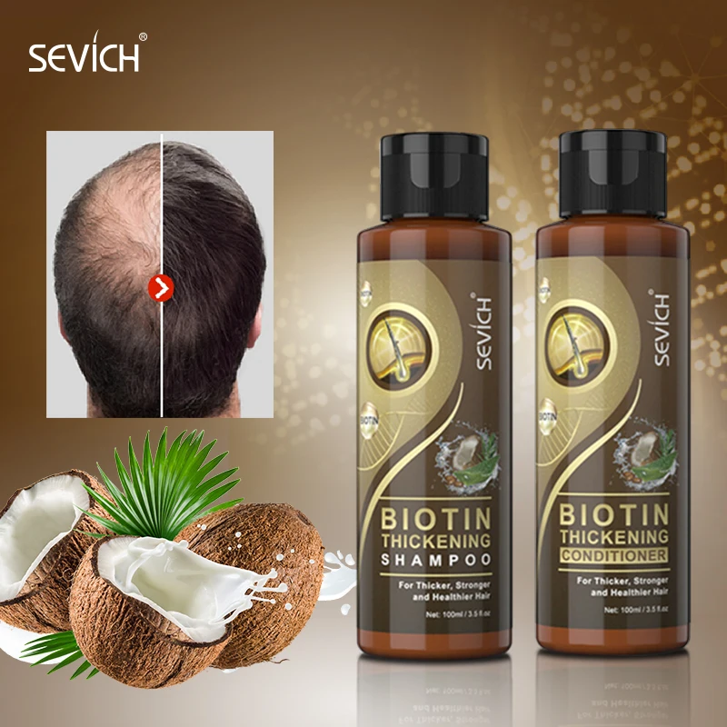 High Quality Hair Care Kit Anti Hair-Thinning Loss Biotin Fall Shampoo Conditioner Hair Mask