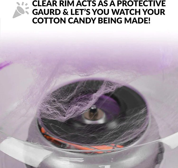 Commercial Electric Cotton Candy Machine Snack DIY Hard and Sugar Free Countertop Cotton Candy Maker For Children