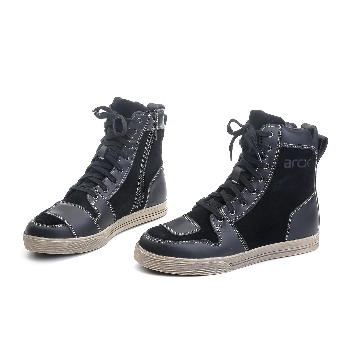 ARCX Motorcycle Touring Boots  Sports Waterproof Casual Wear Leather Adventure Riding Sneaker Shoes