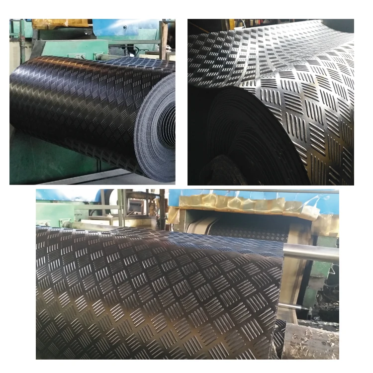 Противоскользящие резиновые напольные коврики в шахмате, 5 баров, защита гаража, резиновое покрытие