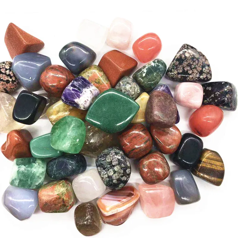 Wholesale Natural Mixed material crystal tumbled stone for home decoration