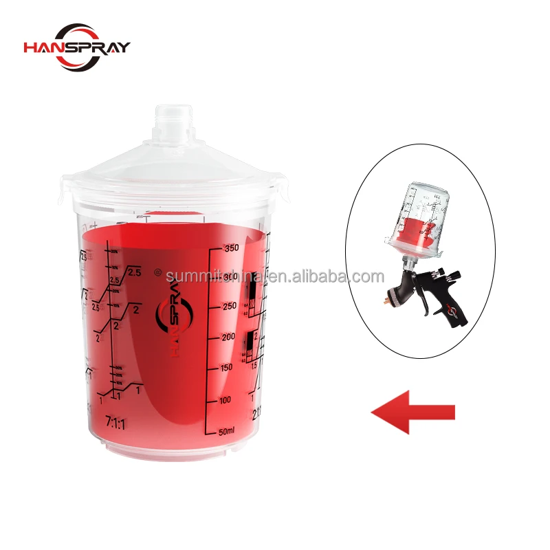 Wholesale automotive paint measuring cup paint gun cup 400ml spray gun paint disposable cups