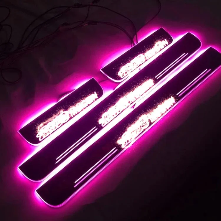 auto accessories factory moving led door sill scuff plates for Fit 2014-2018