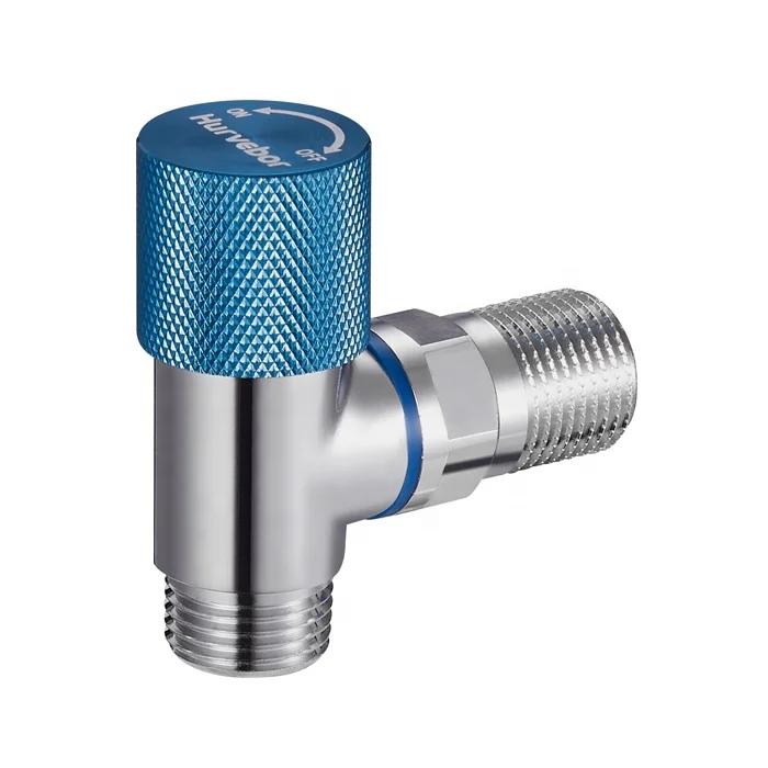 New Design 2 Way OEM Brass Angle Valve Cartridge Toilet Stop Valve For Bathroom BJ34005