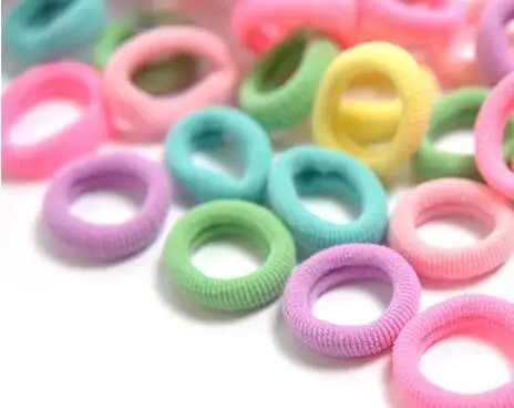 Wholesale 2 cm no damage Basic Seamless Elastic Hair Ties For Girl Baby
