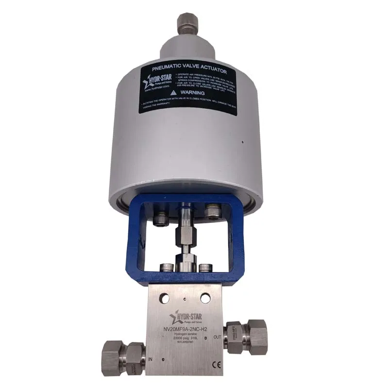 HYDR-STAR NV30HF6B-1NO 30000 Psi нормальный открытый пневматический игольчатый клапан высокого давления для продажи
